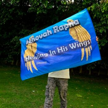 Jehovah Rapha | God the Healer | Silk Worship Flag | Prophetic Banner