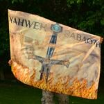 Jehovah Sabaoth Worship Flag | Lion of Judah Prophetic Banner
