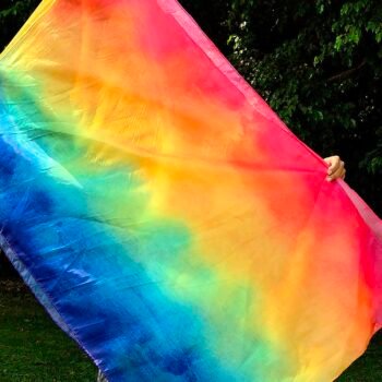 Joyful Worship Silk Flag: Prophetic Praise & Dance Banner