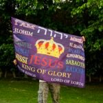 Names of God Worship Flag – Prophetic Silk Banner, Praise & Dance Flag