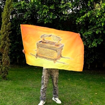 Covenant Ark – Silk Worship Flag | Prophetic Banner | Declaration Flag.