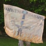 Jehovah Sabaoth Worship Flag | Lion of Judah Prophetic Banner