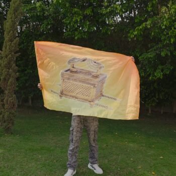Covenant Ark – Silk Worship Flag | Prophetic Banner | Declaration Flag.