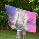 King Jesus Worship Flag