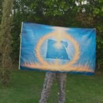 Wall of Fire Worship Flag | Custom Nation Prayer Banner, Intercession Prophetic Revival